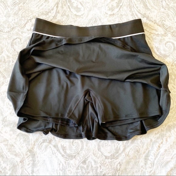 NIKE Tennis Skort Black White Medium Tall NWT - Picture 3 of 10